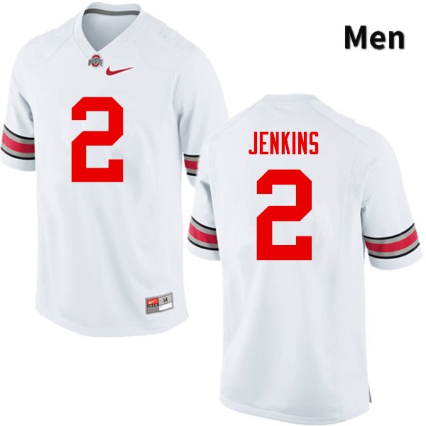 Ohio State Buckeyes Malcolm Jenkins Men's #2 White Game Stitched College Football Jersey